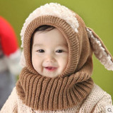 Baby Hats Cute Toddler Crochet Beanie Kids Girls Boys Hats Coif Hood Kintted Woolen Scarves Caps Winter Warm Cap Lamb Fur Hats
