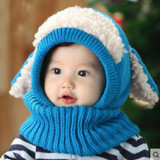 Baby Hats Cute Toddler Crochet Beanie Kids Girls Boys Hats Coif Hood Kintted Woolen Scarves Caps Winter Warm Cap Lamb Fur Hats