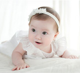 Baby Hair Bows Girls Headwear Retail New Fashion Hair Bands Lace Mix 3 Rose headbands Children Flower Hair Accessories Baby Girl