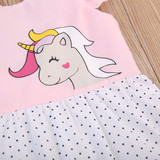 Baby Girls Unicorn Dress Casual Toddler Kids Summer Hoilday Dresses Clothes New