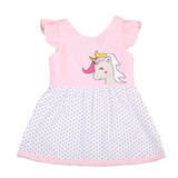 Baby Girls Unicorn Dress Casual Toddler Kids Summer Hoilday Dresses Clothes New