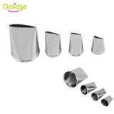 Delidge 4pcs/set Baking Tools Rose Flowers Nozzles Creative Icing Piping Nozzle Pastry Tips Sugar Craft Cake Decorating Tools