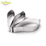 Delidge 3pcs/set Stainless Steel Hippeastrum Petals Cookie Cutter Sugarcraft Biscuit Fondant Cake Decorating Tools Baking Mould