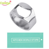 Delidge 1pcs Silver Color Ring Bottle Opener Stainless Steel Finger Ring Bottle Opener Beer Bar Tool abridor de garrafa cerveja