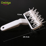 Delidge 1pc Pizza Pie Pastry Dough Cookies Roller Dough Crust Pastry Embossing Tool Pie Pizza Cookie Cutter Mold