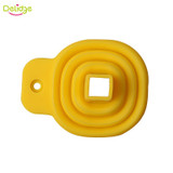 Delidge 1pc Mini Foldable Funnel Random Color Silicone Collapsible Style Funnel Folding Portable Funnels Be Hung Kitchen Tool