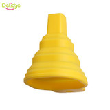 Delidge 1pc Mini Foldable Funnel Random Color Silicone Collapsible Style Funnel Folding Portable Funnels Be Hung Kitchen Tool