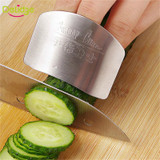 Delidge 1PC Finger Guard Protect Finger Hand Not To Hurt Cut Stainless Steel Hand Protector Knife Cutting Finger Protection Tool