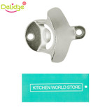 Delidge 1 pc Wall Beer Opener Stainless Steel Wall Mount Bar Beer Glass Cap Bottle Opener With Screws Beer Bottle Wall Opener