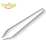 Delidge 1 Pc Fish Bone Tweezer Stainless Steel Feathers Pig Hair Clip Fish Bone Remover Pincer Puller Tweezer Tongs