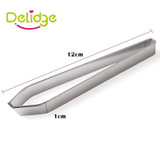 Delidge 1 Pc Fish Bone Tweezer Stainless Steel Feathers Pig Hair Clip Fish Bone Remover Pincer Puller Tweezer Tongs