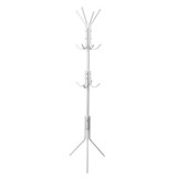 uxcell Metal Coat Rack,Standing Coat Tree 12 Hooks Hanger for Handbags Hat Umbrella Clothes Home Decor White