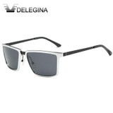DELEGINA 2017 Mens Metal Sun Glasses Polarized Goggles Brand Designer Shades Sunglasses For Men DS9728