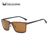 DELEGINA 2017 Mens Metal Sun Glasses Polarized Goggles Brand Designer Shades Sunglasses For Men DS9728