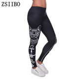 DDK8 Autumn Legging Black Blue and Purple Objects legins Printed leggins Women leggings Sexy Women Pants