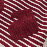 DB3984 davebella autumn baby boys red t-shirt kids red striped tops boys tees kids t shirt