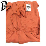 DayLook 2016 Summer Style High Waist Rompers Women Tie Waist Jumpsuit Plunge V Neck Drawstring Waist Pleated Sexy Loose Playsuit