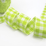 David accessories width:40mm linen ribbon plaid flower ANCHORS 25 yards,DIY handmade materials,25Yc2083