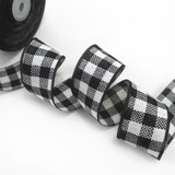 David accessories width:40mm linen ribbon plaid flower ANCHORS 25 yards,DIY handmade materials,25Yc2083
