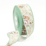 David accessories width:40mm linen ribbon plaid flower ANCHORS 25 yards,DIY handmade materials,25Yc2083