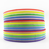 David accessories width:21mm Rainbow colors organza polyester ribbon 5yards, DIY handmade materials, wedding gift wrap,5Y42268
