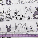 David accessories 50*145CM rabbit cotton fabric for Tissue Kids Bedding home textile for Sewing Tilda Doll,1Yc3325