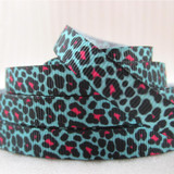 David accessories 3/8"9mm cow leopard printed polyester grosgrain tape ribbon 5yds,DIY handmade materials,wedding wrap,5Yc3270