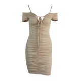Wantmove women sexy double lined scrunch lace up dress 2018 summer club party back zipper women sheath mini dresses XD941