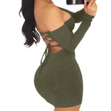 Wantmove 2018 summer dress sexy back lace up off the shoulder mini dress women bodycon club dresses fashion vestidos XD951