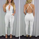 Wantmove 2017 New Summer Fashion Rompers Women Jumpsuits Sexy Playsuit Bodysuits Elegant Sleeveless Long Bandage XD259