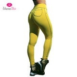 WannaThis 2017 Autumn Leggings Women Elastic Solid Colorful High Waist Push Up Fitness Legging Workout Pants Sexy Lady Leggins