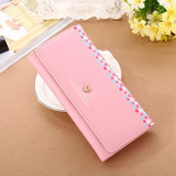 Wallet wallet Women Purse Love Heart Pattern PU Leather Long Wallets Purses Fashion Card Holders Bolsa Feminina