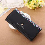 Wallet wallet Women Purse Love Heart Pattern PU Leather Long Wallets Purses Fashion Card Holders Bolsa Feminina