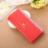 Wallet wallet Women Purse Love Heart Pattern PU Leather Long Wallets Purses Fashion Card Holders Bolsa Feminina