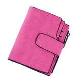 Wallet Lady Snap Fastener Zipper Short Women Wallet Vintage Matte PU leather Money Bag Clutch Fashion Female Coin Purse hl8441