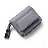 Wallet Female 2017 New Tassel Lady Short Women Wallets Mini Money Purses Fold PU Leather Bags Female Coin Purse Card Holder