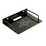Wall Mounted Black/Sliver Storage Shelf Aluminum Single-layer TV Box Router Set-top Boxes Stand Holder Rack