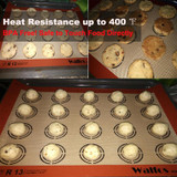 WALFOS silicone baking mat pastry mat Rolling Dough Mat macaron oven liner cookie baking sheet non-stick silpat baking mat pad