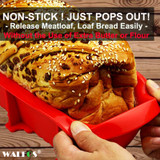 WALFOS FOOD GRADE non stick cake bread mold bakeware Large toast french Bread Pan-soap loaf pan mold-baking silicone cake pan