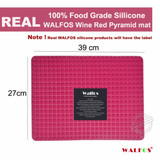 WALFOS food grade Pyramid Bakeware Pan Nonstick Silicone Baking Mat Pads Easy Method for Oven Baking Tray Sheet Kitchen Tools