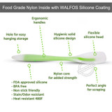 WALFOS food grade silicone Cooking tools accessories Heat-Resistant kitchen Utensil Set Non-Stick spatula turner ladle spoon