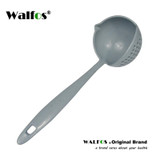 WALFOS FOOD GRADE 2 in 1 Long Handle Soup Spoon Porridge Spoons ladle Colander with Filter Flatware cooking Kitchen Accessories