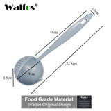 WALFOS FOOD GRADE 2 in 1 Long Handle Soup Spoon Porridge Spoons ladle Colander with Filter Flatware cooking Kitchen Accessories