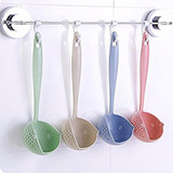 WALFOS FOOD GRADE 2 in 1 Long Handle Soup Spoon Porridge Spoons ladle Colander with Filter Flatware cooking Kitchen Accessories