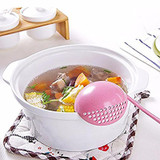 WALFOS FOOD GRADE 2 in 1 Long Handle Soup Spoon Porridge Spoons ladle Colander with Filter Flatware cooking Kitchen Accessories