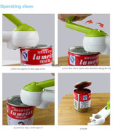 WALFOS 6 Ways Universal Can Opener For Opening Jar Can Bottle Wine Kitchen Multi Purpose All Size in One Tool 1 Piece