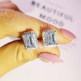 2020 Fashion Luxury 925 Sterling Silver Zircon Stud Earing Earrings for women christmas gift jewelry Best Black Friday Deal Z5