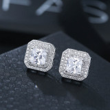 2020 Fashion Luxury 925 Sterling Silver Zircon Stud Earing Earrings for women christmas gift jewelry Best Black Friday Deal Z5