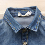 2017 Denim Trench Coat For Women Casual Female Jean Windbreaker Spring Autumn Long Coats Girls Outwear Top Outerwear YL372
