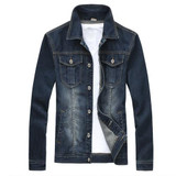 2017 denim jacket men college outwear jeans jacket and coats korean style M-5XL AYG114